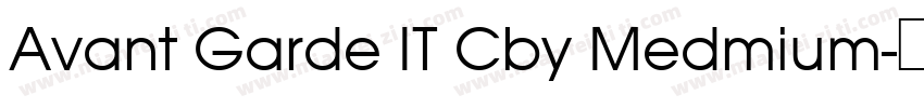 Avant Garde IT Cby Medmium字体转换